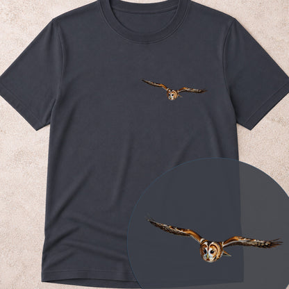 T-shirt premium Chouette hulotte planante