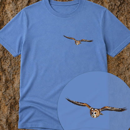 T-shirt premium Chouette hulotte planante