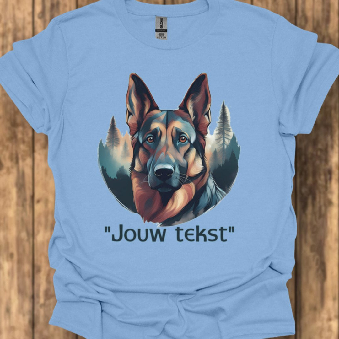 Duitse Herder "jouw tekst" T‑shirt