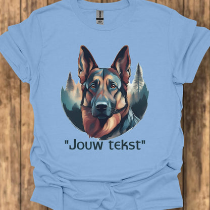 Duitse Herder "jouw tekst" T‑shirt