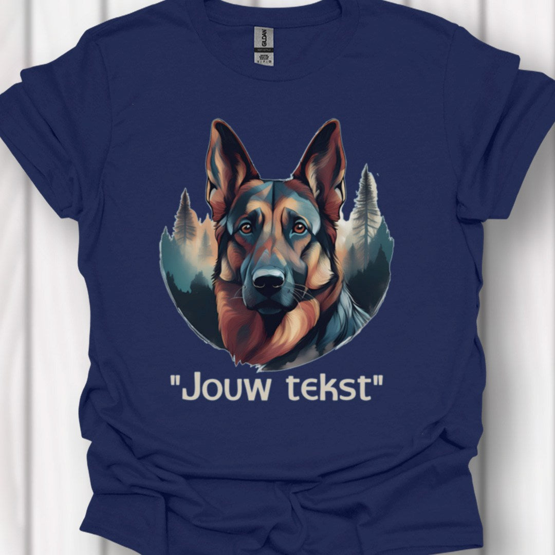Duitse Herder "jouw tekst" T‑shirt