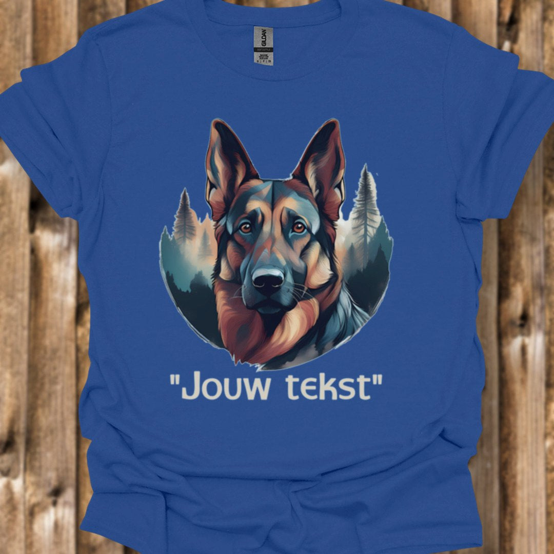 Duitse Herder "jouw tekst" T‑shirt