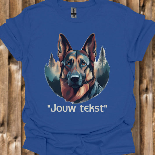 Duitse Herder "jouw tekst" T‑shirt