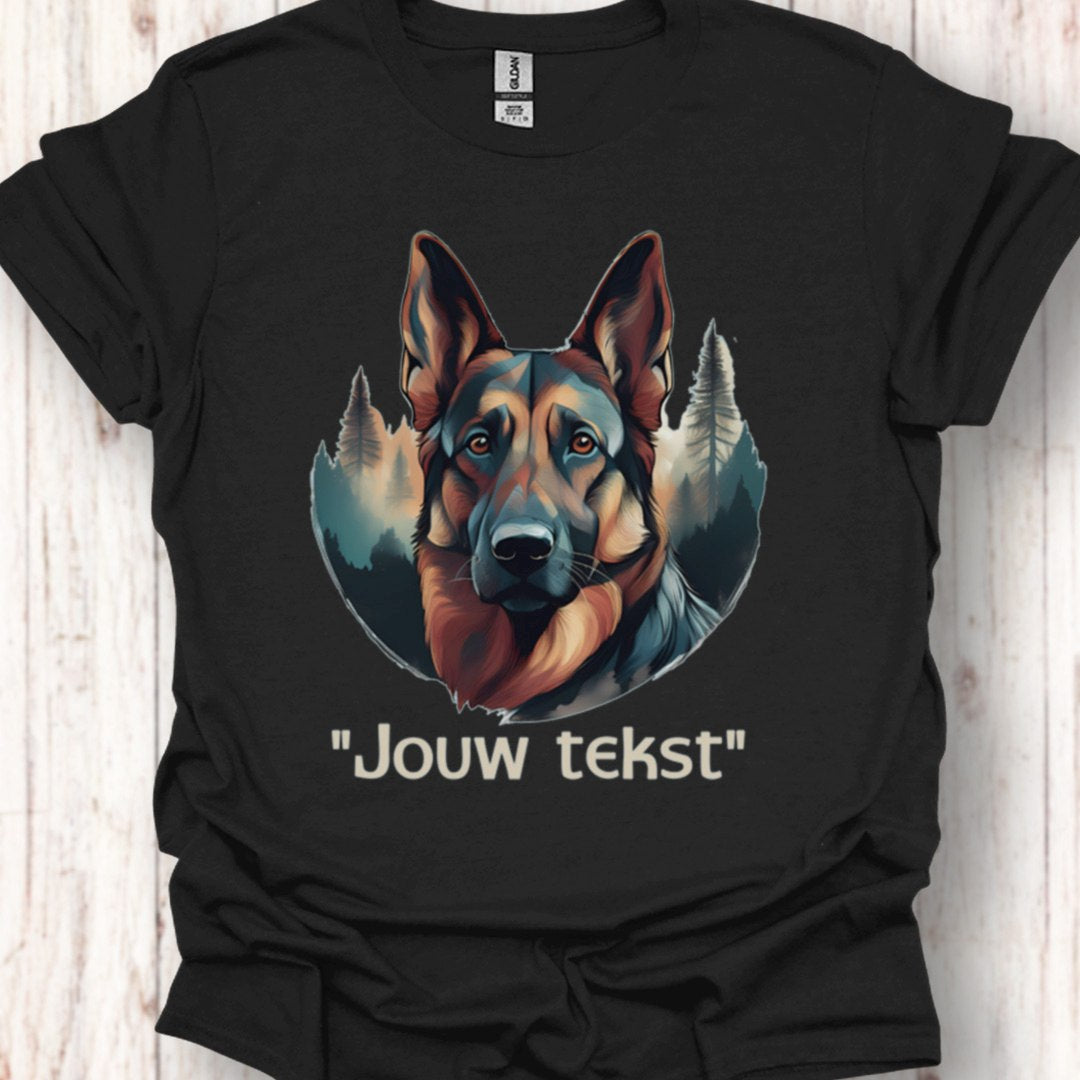 Duitse Herder "jouw tekst" T‑shirt