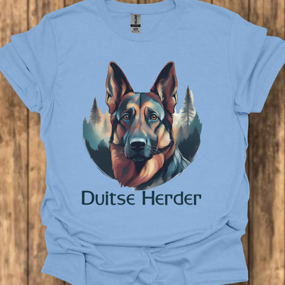 Duitse Herder met rasnaam T‑shirt