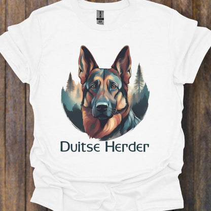 Duitse Herder met rasnaam T‑shirt