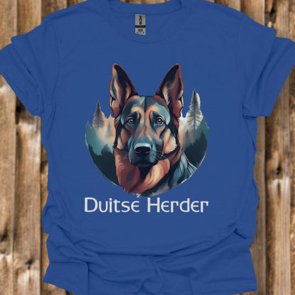 Duitse Herder met rasnaam T‑shirt