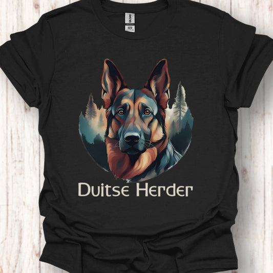 Duitse Herder met rasnaam T‑shirt