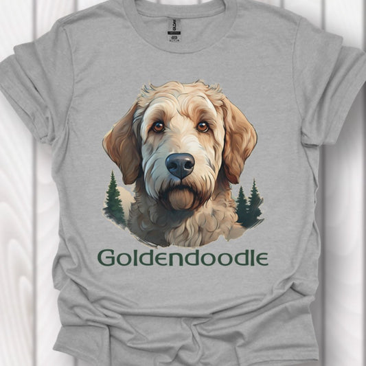 Goldendoodle met rasnaam T‑shirt