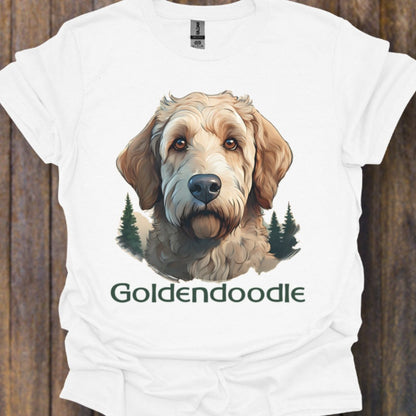 Goldendoodle met rasnaam T‑shirt