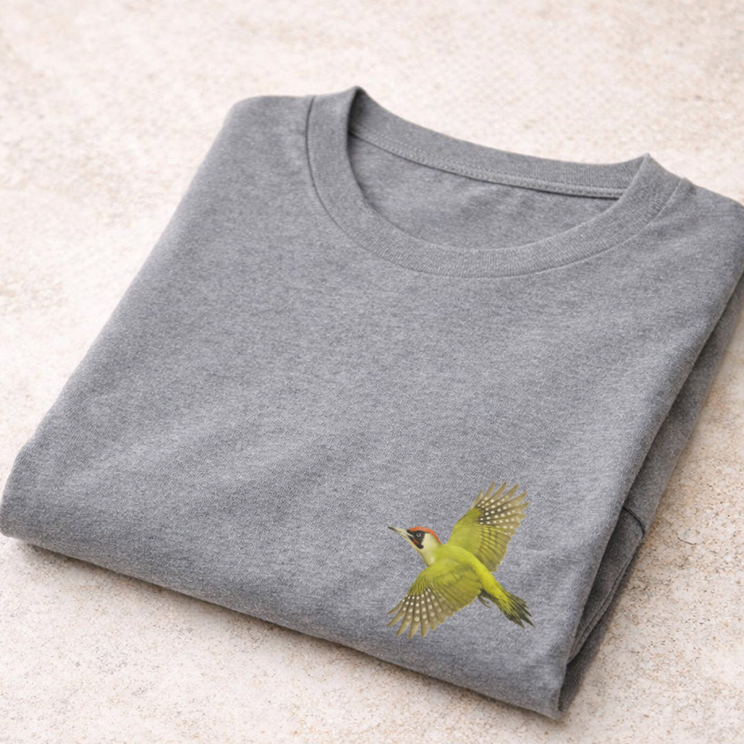 Groene Specht vliegend T-shirt