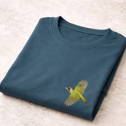 Groene Specht vliegend T-shirt