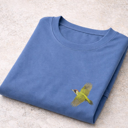 Groene Specht vliegend T-shirt