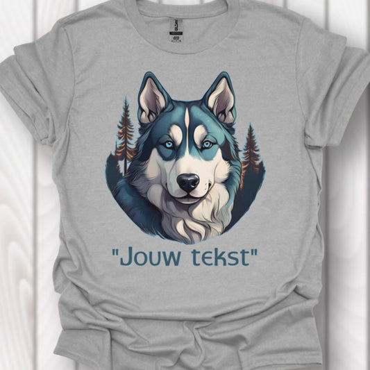 Husky "jouw tekst"T‑shirt
