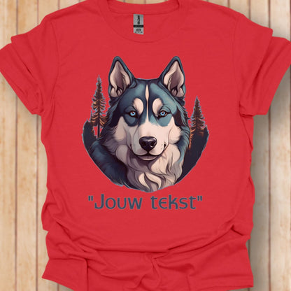 Husky "jouw tekst"T‑shirt