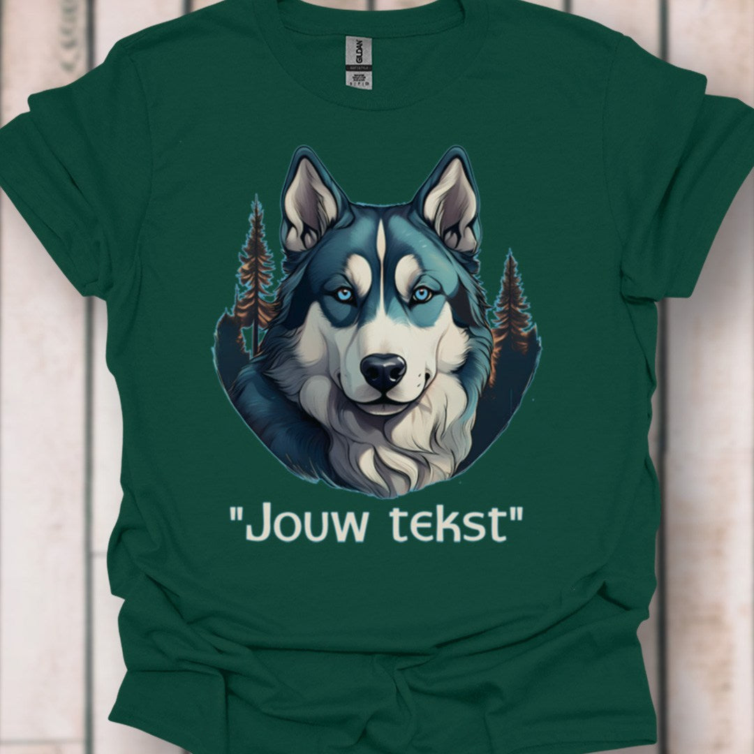 Husky "jouw tekst"T‑shirt