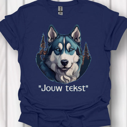 Husky "jouw tekst"T‑shirt