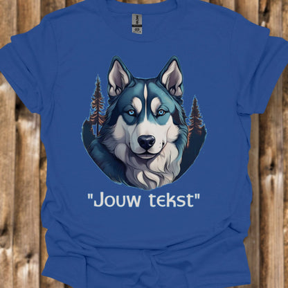 Husky "jouw tekst"T‑shirt
