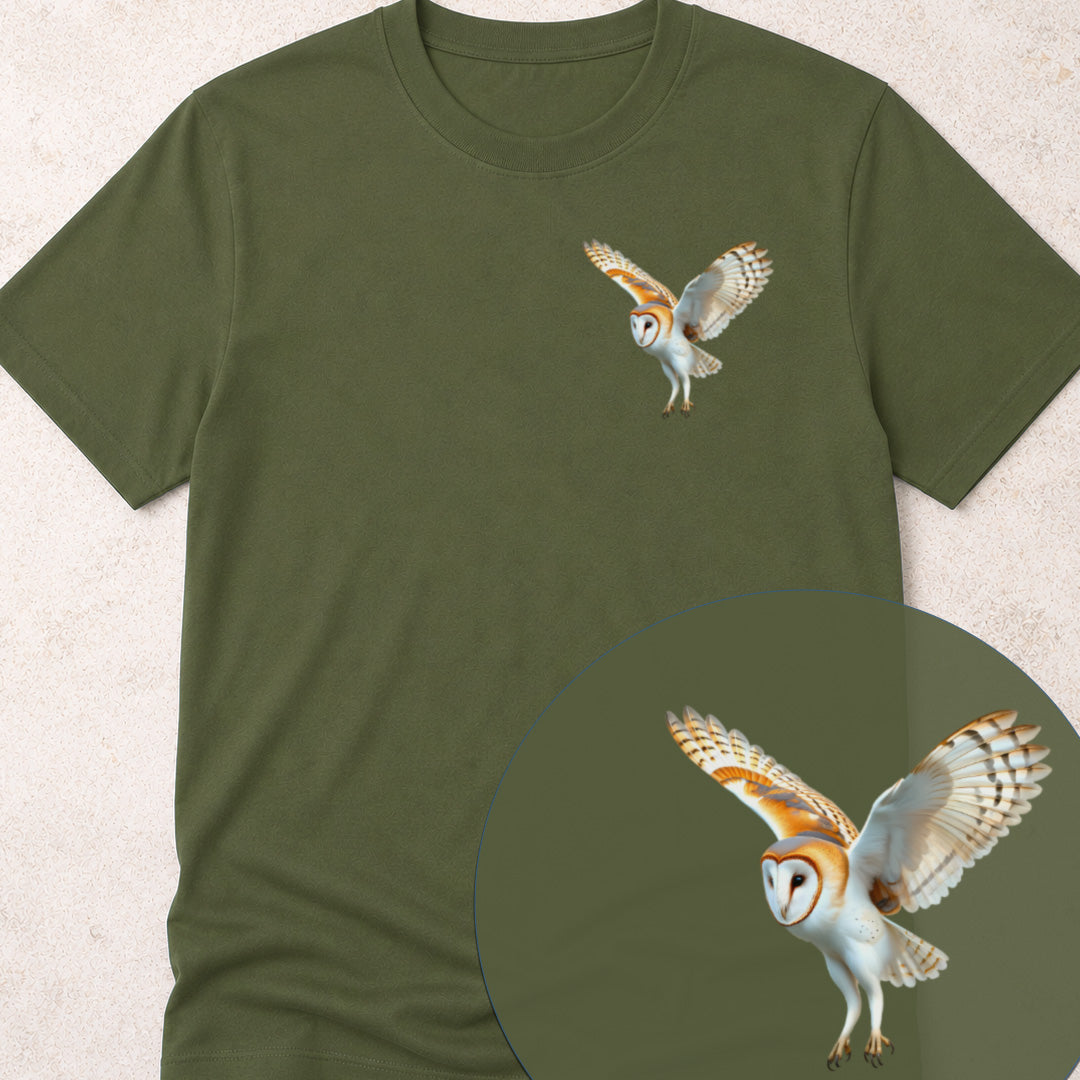 Kerkuil jagend Bio T‑Shirt