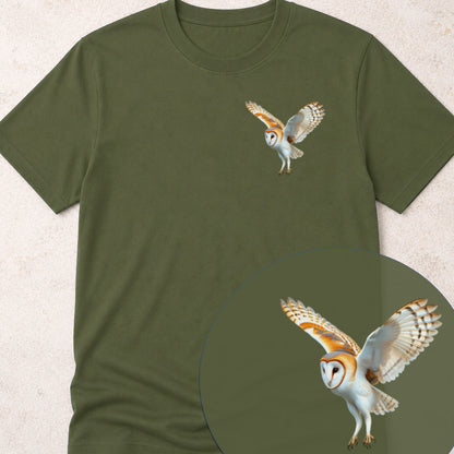 Kerkuil jagend Bio T‑Shirt