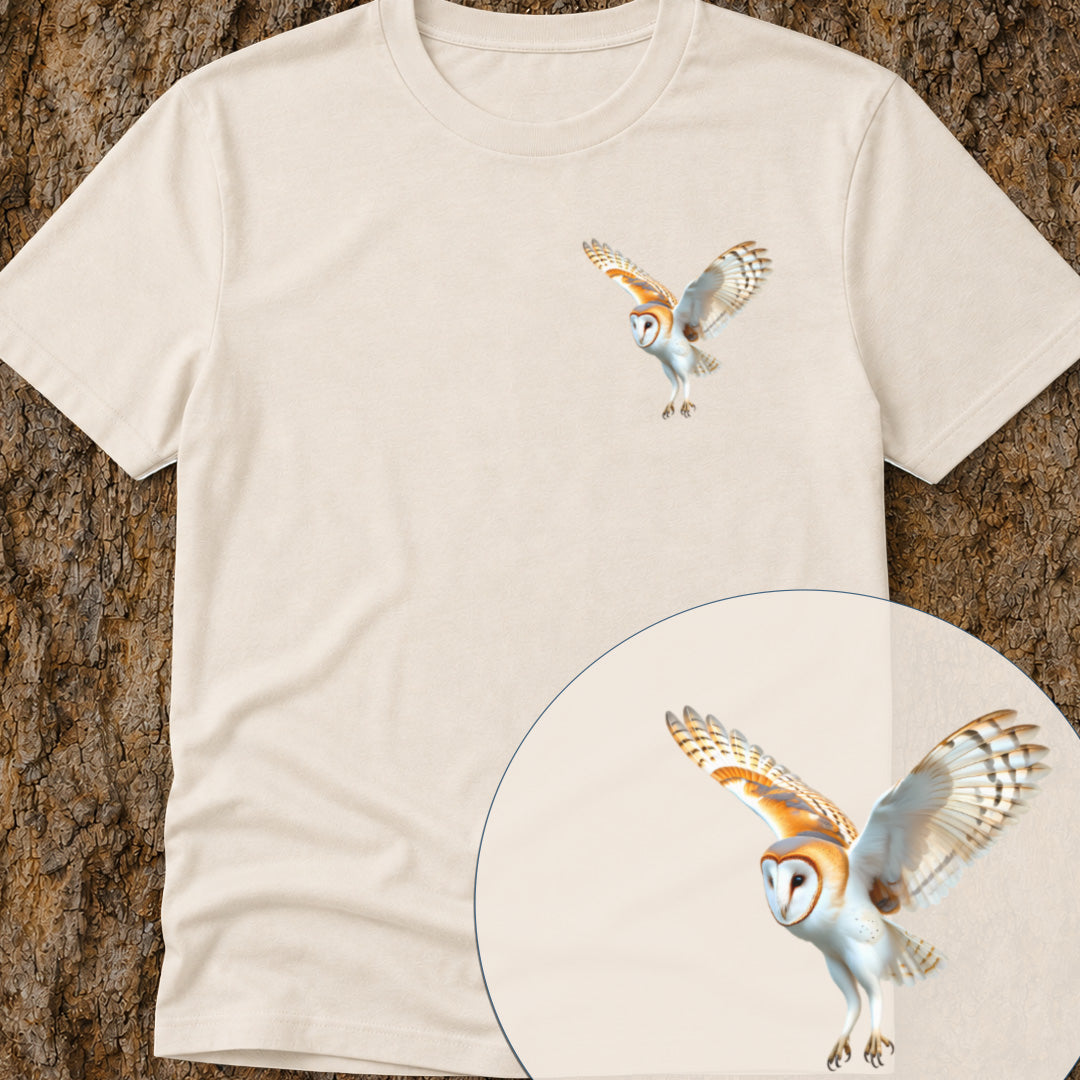Kerkuil jagend Bio T‑Shirt