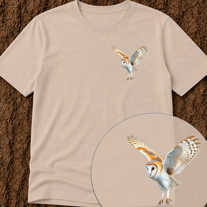 Kerkuil jagend Bio T‑Shirt