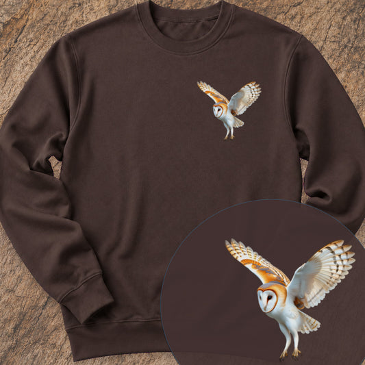 Kerkuil jagend Sweatshirt