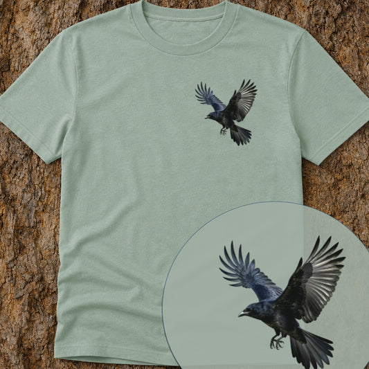Kraai in Vlucht Bio T‑Shirt