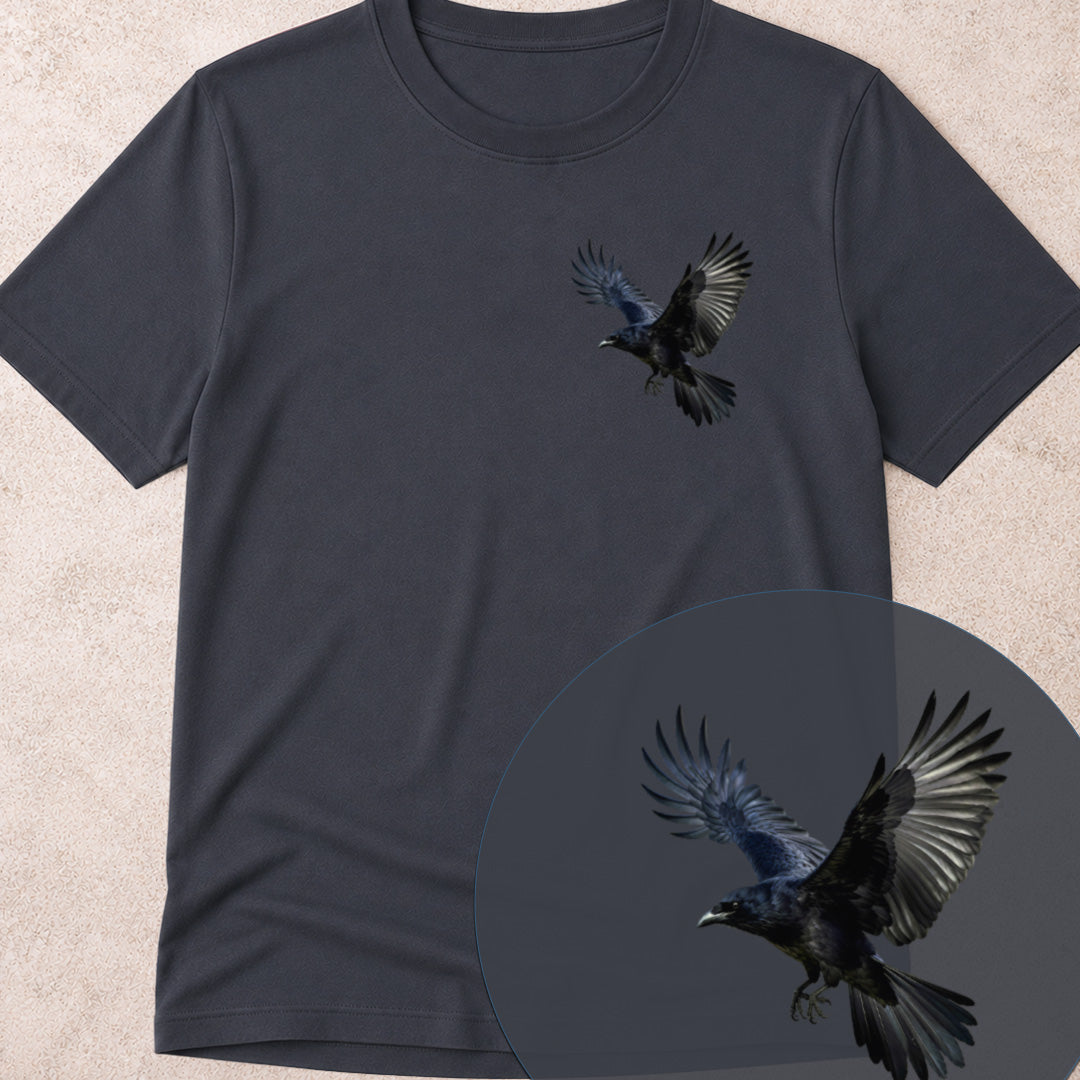T-shirt Corneille noire en vol
