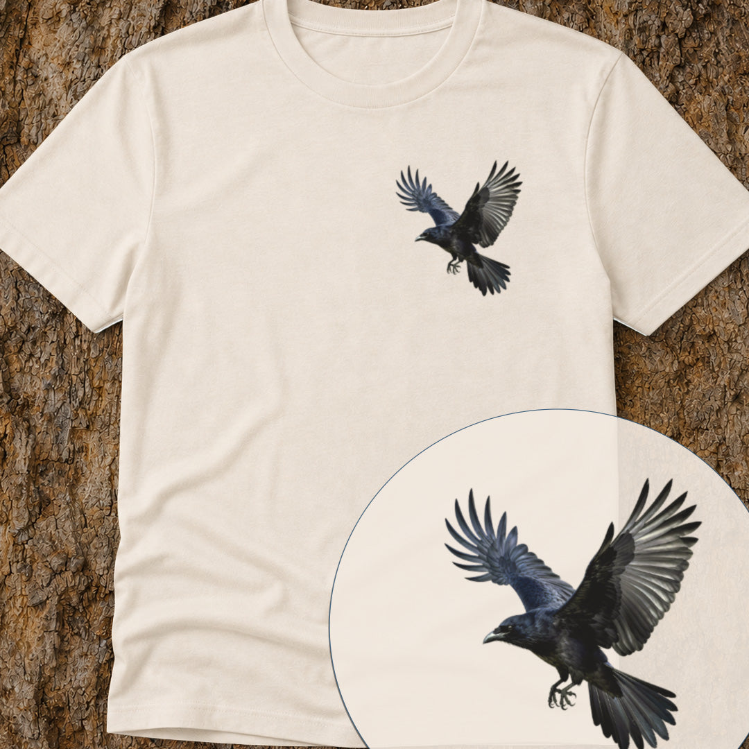 T-shirt Corneille noire en vol