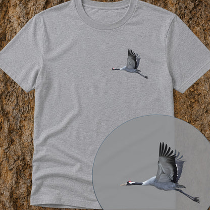 T-shirt Grue cendrée