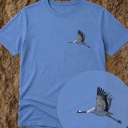 T-shirt Grue cendrée