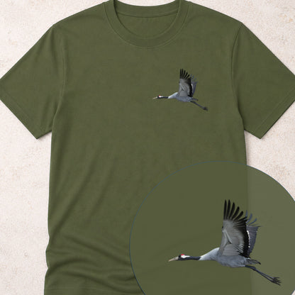 T-shirt Grue cendrée