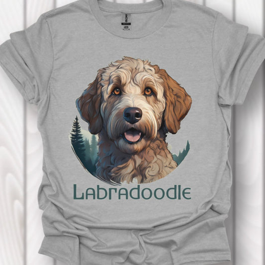 Labradoodle met rasnaam T‑shirt