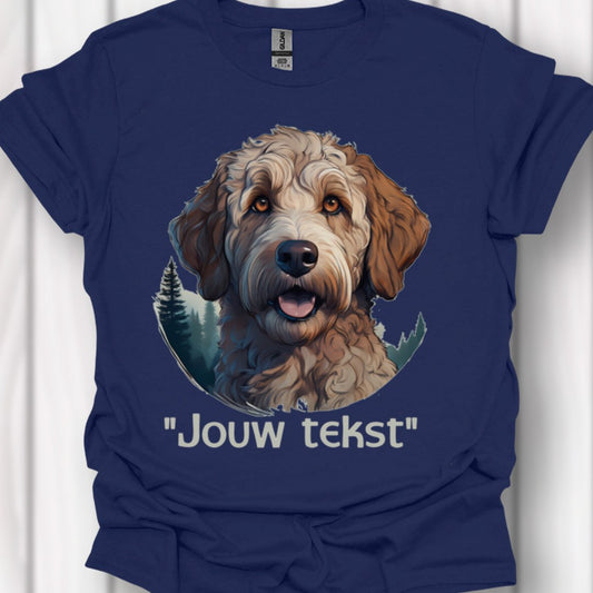 Labradoodle "jouw tekst" T‑shirt