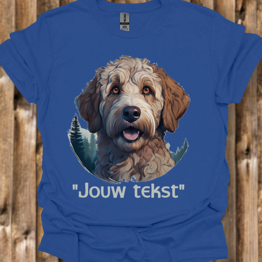 Labradoodle "jouw tekst" T‑shirt