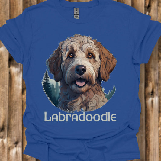 Labradoodle met rasnaam T‑shirt