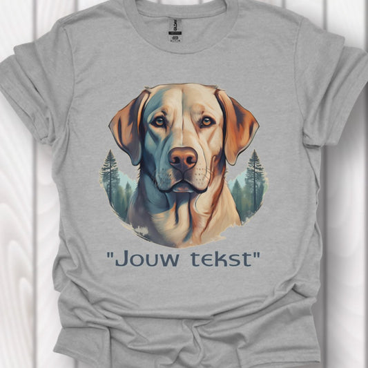 Labrador "jouw tekst" T‑shirt