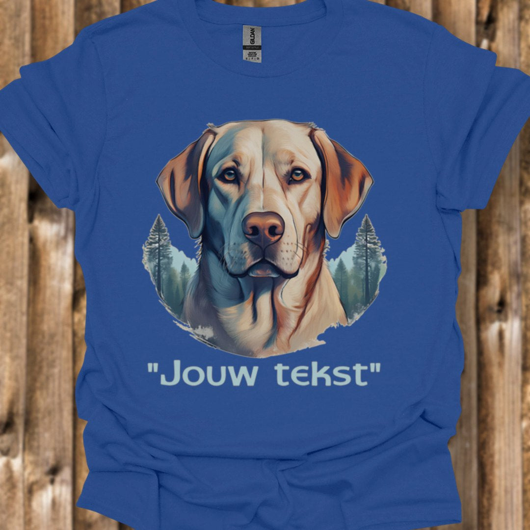 Labrador "jouw tekst" T‑shirt