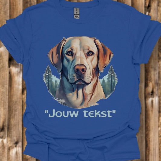 Labrador "jouw tekst" T‑shirt