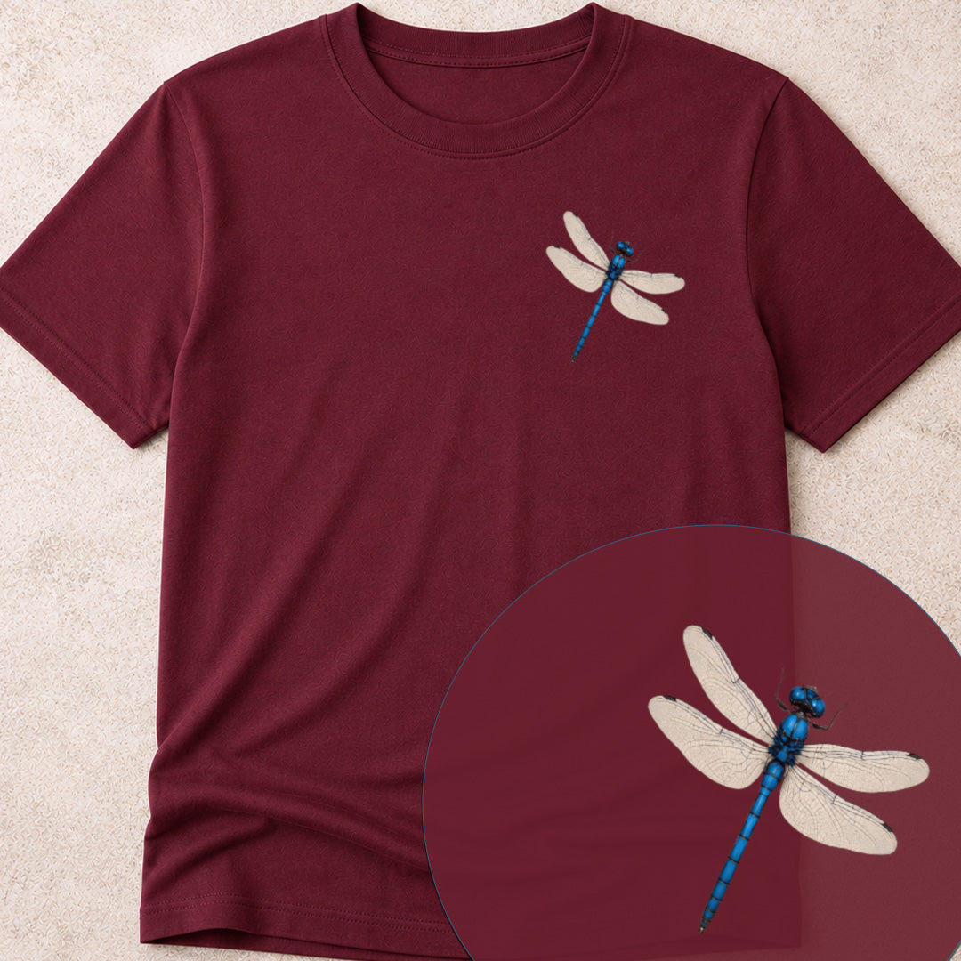 Blauwe libelle Bio T‑Shirt