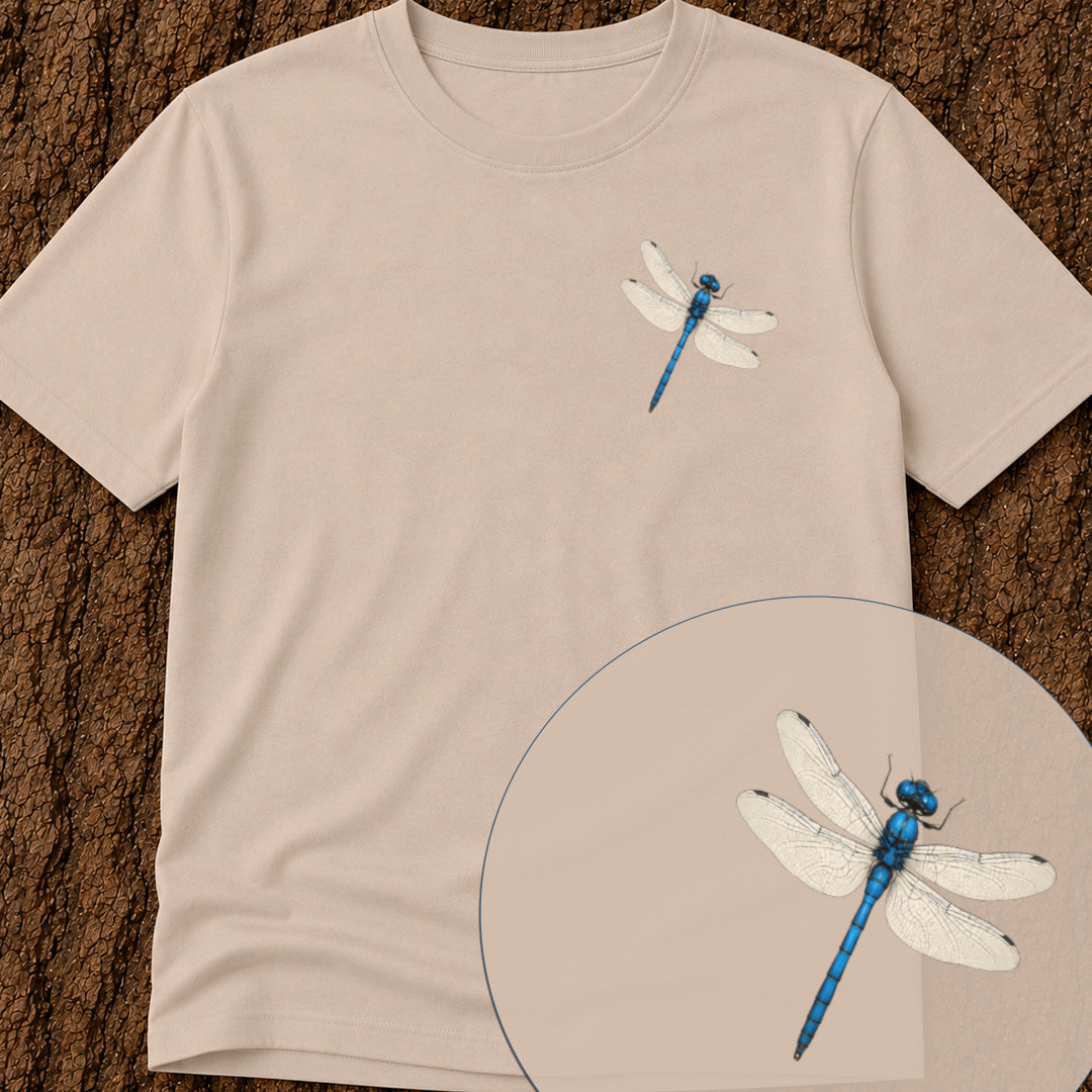 Blauwe libelle Bio T‑Shirt