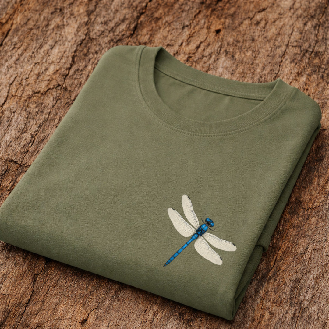 Blauwe libelle T‑Shirt