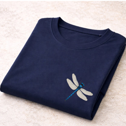 Blauwe libelle T‑Shirt