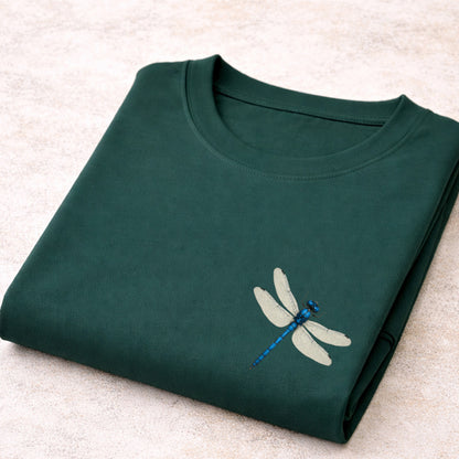 Blauwe libelle T‑Shirt