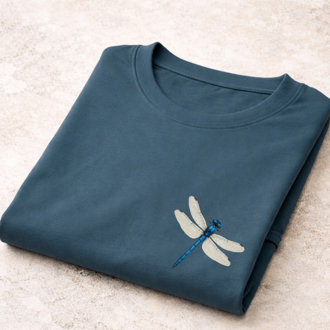 Blauwe libelle T‑Shirt