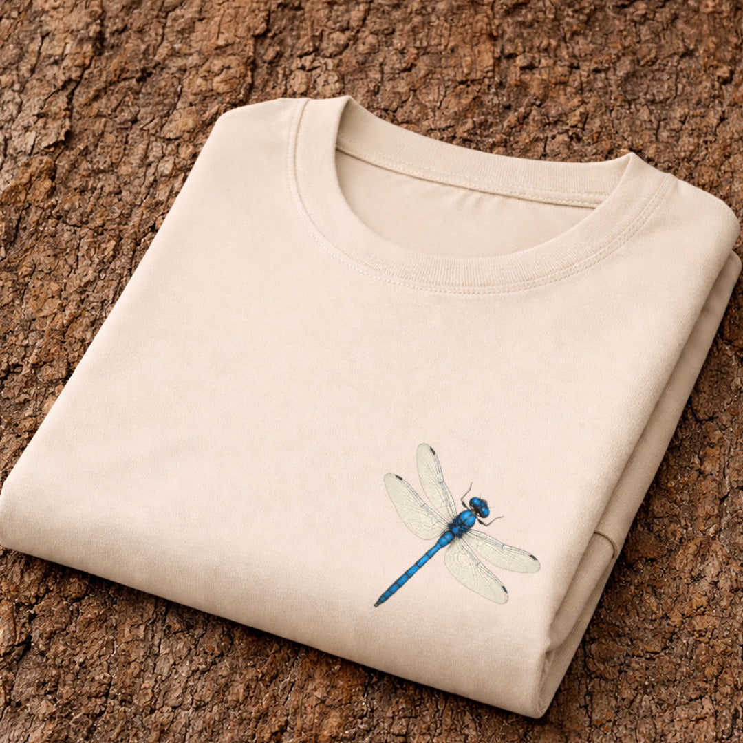 Blauwe libelle T‑Shirt