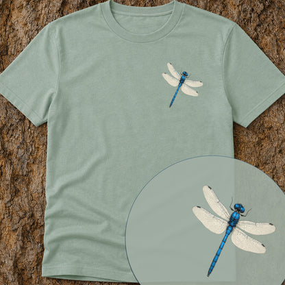 Blauwe libelle Bio T‑Shirt