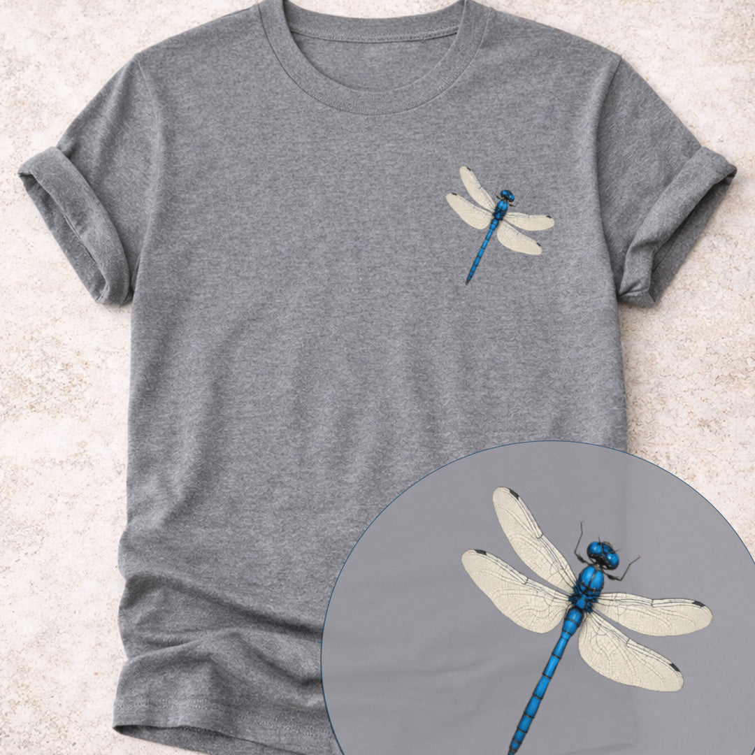 Blauwe libelle T‑Shirt