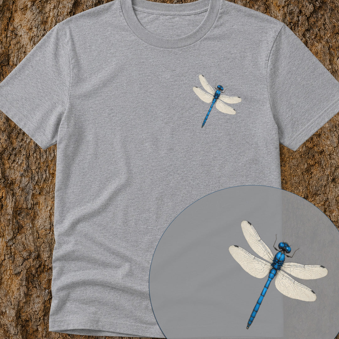 Blauwe libelle Bio T‑Shirt